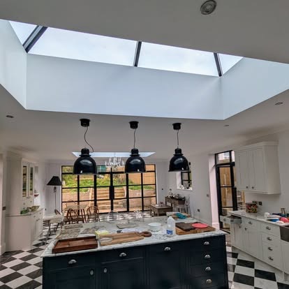 Luxury kitchen lighting installation, Newark